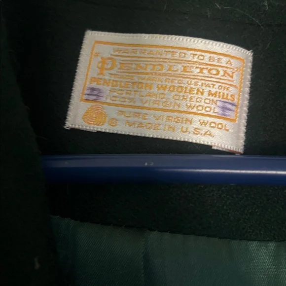 Vintage Emerald Green Pendleton wool blazer - Picture 4 of 6